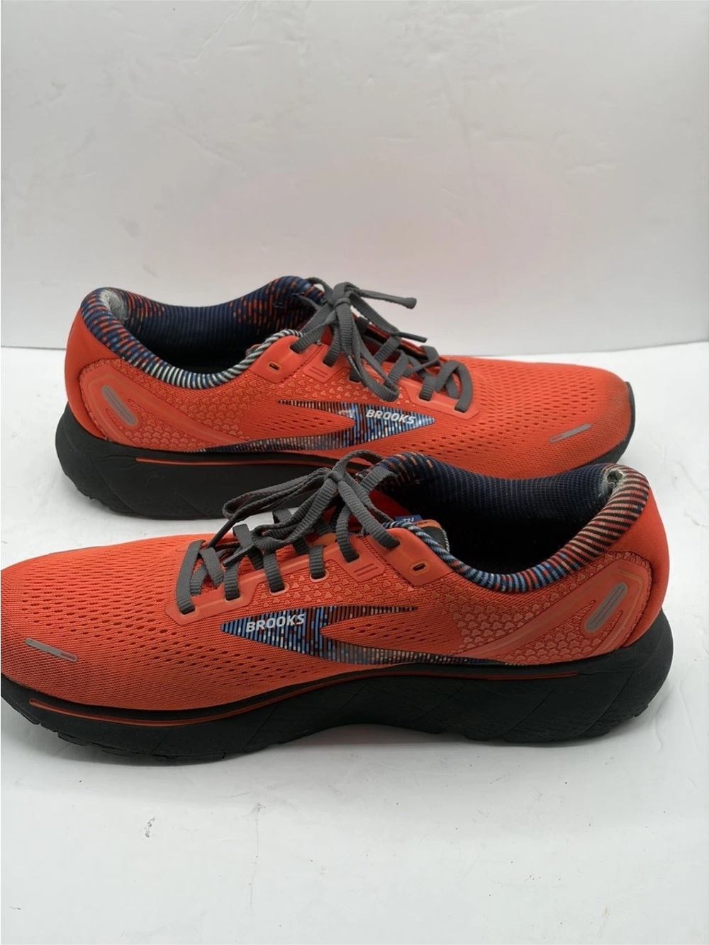 Brooks Ghost 14 Pixel Pack Orange Black Men Running Shoes 1103691D-865 Sz 12.5D